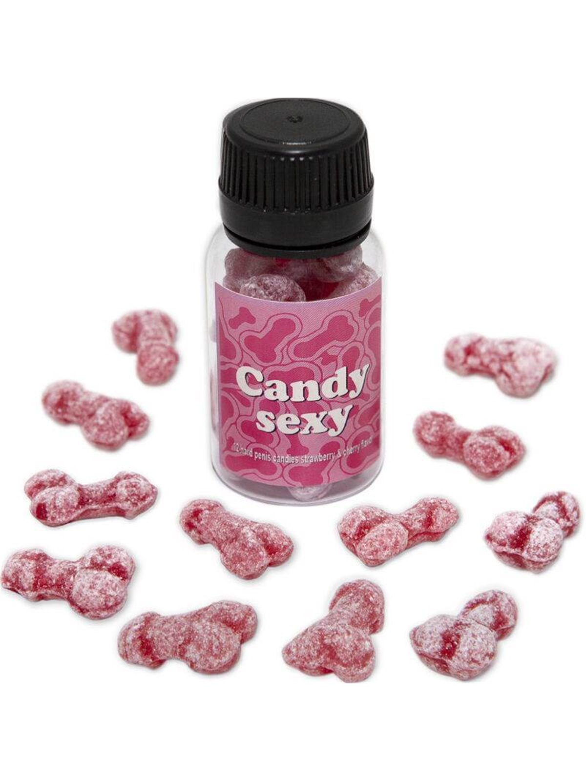 Diablo Picante - Candy Sexy Jar Of 12 Strawberry-Cherry Flavor Gummies