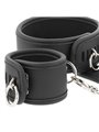 Fetish Submissive - Polsini e Collare in Pelle Vegana con Fodera in Neoprene