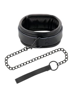 Darkness - Black Collar with Leash