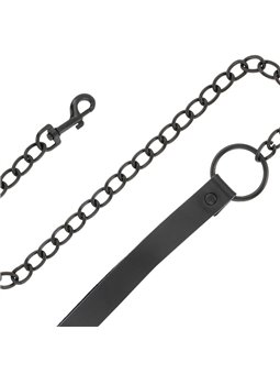 Darkness - Black Collar with Leash