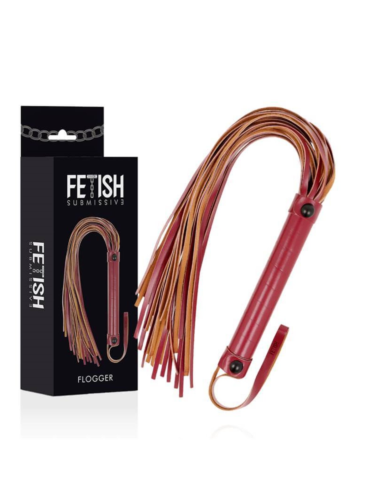 Fetish Submissive Dark Room - Vegan Leather Whip 28 CM