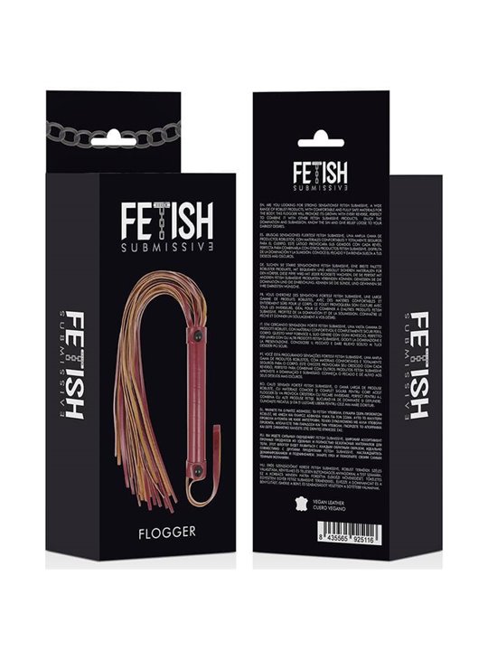 Fetish Submissive Dark Room - Vegan Leather Whip 28 CM