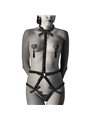 Coquette Chic Desire - Imbracatura Stile Corsetto con Copricapezzoli - Nero