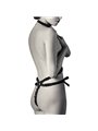 Coquette Chic Desire - Imbracatura Stile Corsetto con Copricapezzoli - Nero