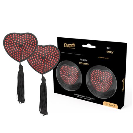 Coquette Chic Desire - Red / Black Nipple Covers