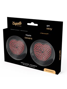 Coquette Chic Desire - Red / Black Nipple Covers