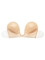 Bye-Bra - Bra Without Handles Shape U Beige Cup A