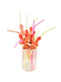 Diablo Picante - Bag Of 10 Natural Big Penis Straws
