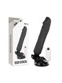 Basecock Twix - Vibratore Realistico con Ventosa 20X4X4 CM 12 Velocità Nero