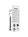 Basecock Twix - Vibratore Realistico con Ventosa 20X4X4 CM 12 Velocità Nero
