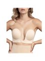 Bye-Bra - Reggiseno senza Spalline con Profonda Scollatura - Coppa B Beige