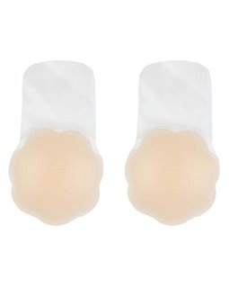 Bye-Bra - Coppe Reggiseno Pull-Up in Silicone Riutilizzabili - Taglia XL Beige