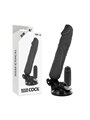 Basecock Twix - Vibratore Realistico con Ventosa 20X4X4 CM Nero
