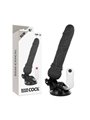 Basecock Twix - Vibratore Realistico con Ventosa 19,5X4X3,5 CM 12 Velocità Nero