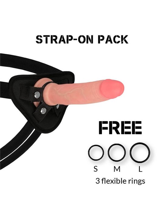 Rockarmy - Harness + Liquid Silicone Dildo Premium Avenger 19CM