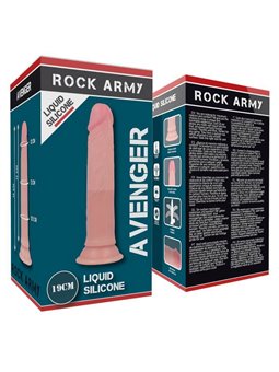 Rockarmy - Harness + Liquid Silicone Dildo Premium Avenger 19CM