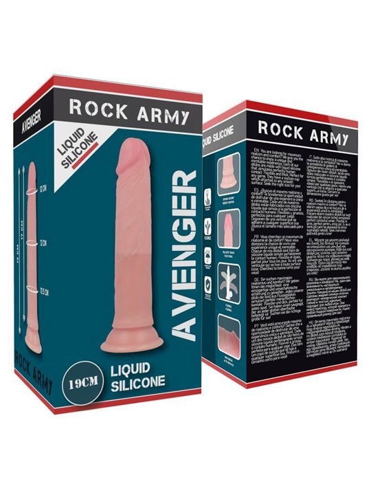 Rockarmy - Harness + Liquid Silicone Dildo Premium Avenger 19CM