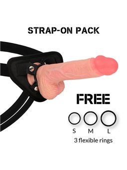 Rockarmy - Harness + Liquid Silicone Premium Spitfire Realistic 21Cm