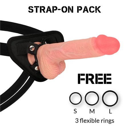 Rockarmy - Harness + Liquid Silicone Premium Spitfire Realistic 21Cm