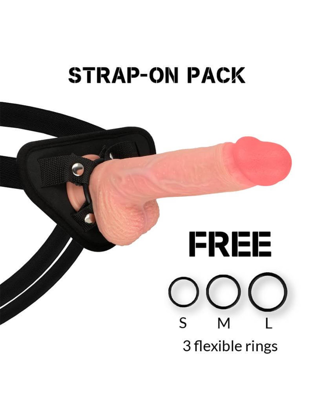 Rockarmy - Harness + Liquid Silicone Premium Spitfire Realistic 21Cm
