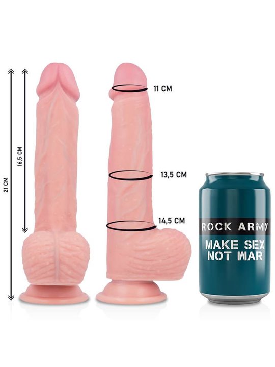 Rockarmy - Harness + Liquid Silicone Premium Spitfire Realistic 21Cm