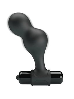 Mr Play - Black Silicone Vibrator Anal Plug