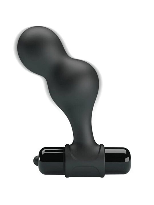Mr Play - Black Silicone Vibrator Anal Plug