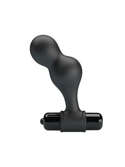 Mr Play - Silicone Vibrating Anal Plug Black