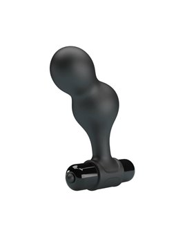 Mr Play - Black Silicone Vibrator Anal Plug