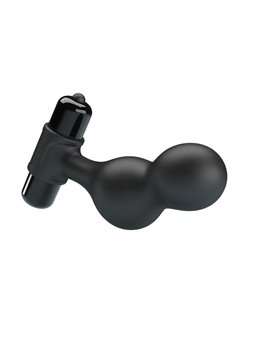 Mr Play - Black Silicone Vibrator Anal Plug