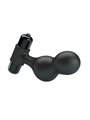 Mr Play - Silicone Vibrating Anal Plug Black