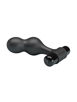 Mr Play - Black Silicone Vibrator Anal Plug