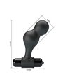 Mr Play - Silicone Vibrating Anal Plug Black