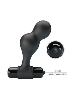 Mr Play - Black Silicone Vibrator Anal Plug