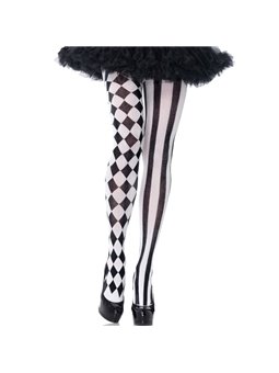 Leg Avenue - Black/White Harlequin Tights