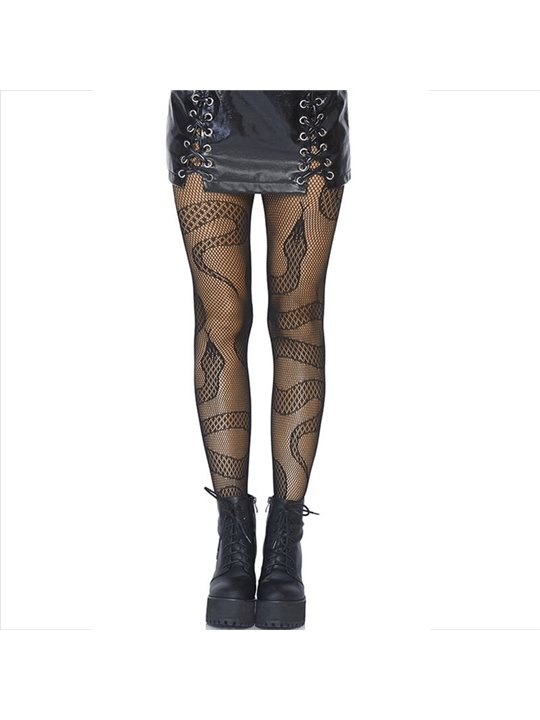 Leg Avenue - Stockings Net Snakes Black