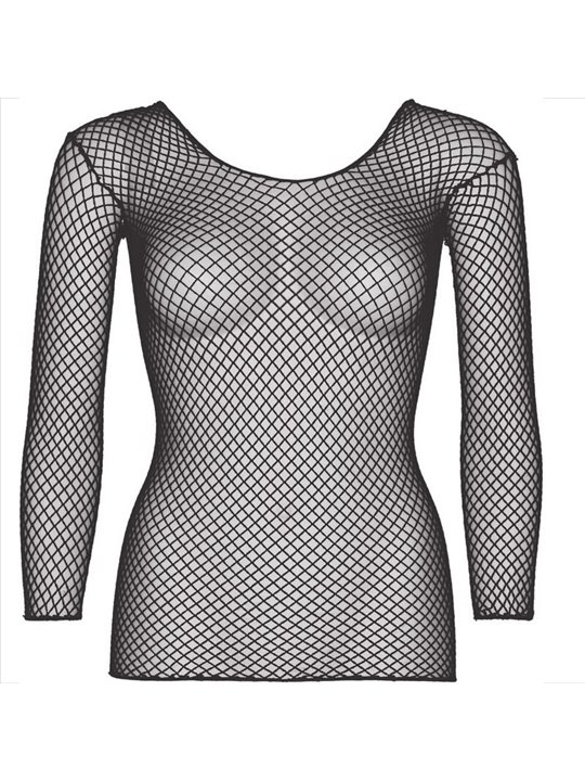 Leg Avenue - Top a Rete con Maniche Lunghe Taglia Unica Nero