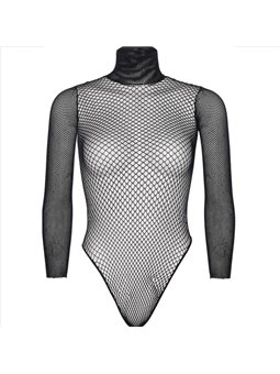Leg Avenue - Body a Rete e Collo Alto Taglia Unica Nero