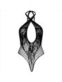 Leg Avenue - Body a Rete Incrociato con Pizzo Taglia Unica Nero