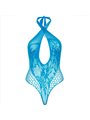 Leg Avenue - Teddy Halter with Lace Blue