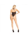 Leg Avenue - Body in Pizzo con Scollo Halter Taglia Unica Nero