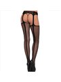 Leg Avenue - Calze a Rete con Reggicalze Taglia Unica Nero