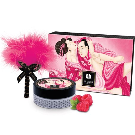 Shunga - Edible Massage Powder Kit Raspberry