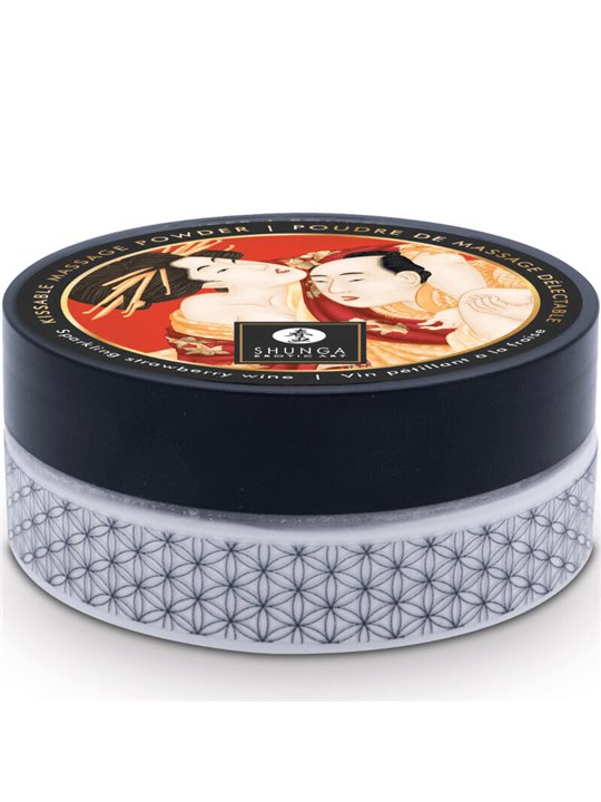 Shunga - Strawberry Edible Massage Powder Kit