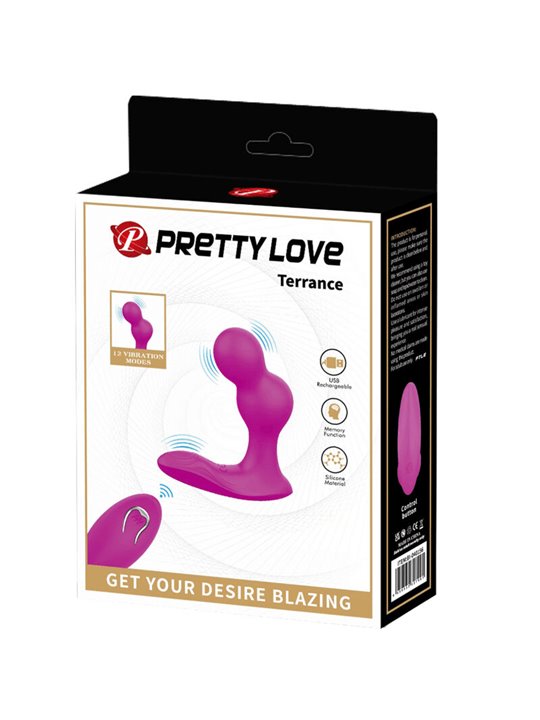 Pretty Love - Terrance Anal Vibrator Massager with Remote Control