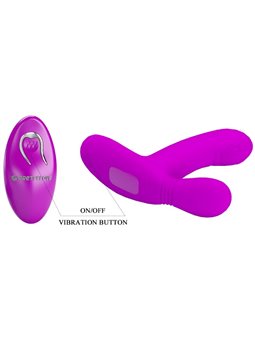 Pretty Love - Massaggiatore per Clitoride Geri Telecomando Rosa