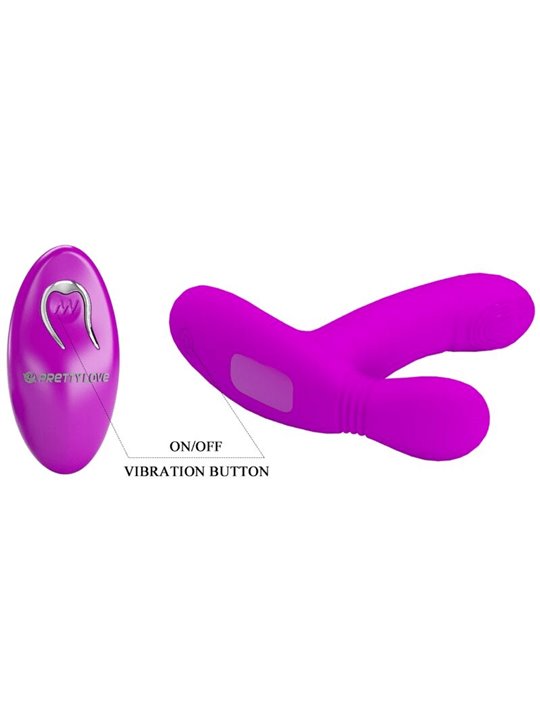 Pretty Love - Geri Clitoris Massager Pink Remote Control