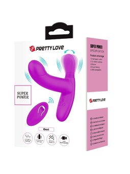Pretty Love - Massaggiatore per Clitoride Geri Telecomando Rosa