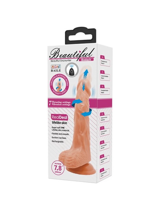 Baile - Realistic Vibrator with Remote Control Suction Cup