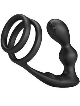 Pretty Love - Marshall Penis Ring with Vibratory Anal Plug with Remote Control